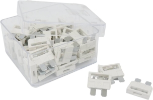 Fusible enfichable lumineux 25A blanc - lot de 25 pcs