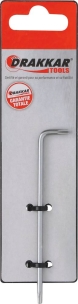 Clé mâle coudée Torx® extra longue T10 - carte