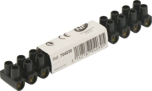 Domino 6mm² - lot de 20 barrettes de 12 pcs