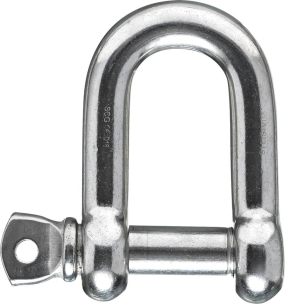 Manille droite en acier inox 10mm - sachet de 2 pcs