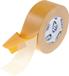 Ruban adhésif double face blanc 50x0,25mm 25m 27N spécial tapis - lot de 24 pcs