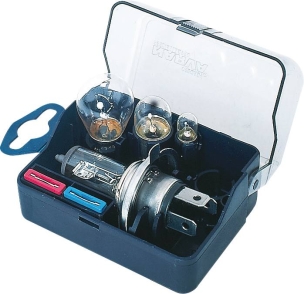 Coffret de secours 12V H4 - 4 ampoules et 2 fusibles - lot de 20