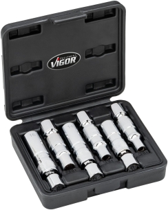 Douille à bougie articulée - jeu de 6 pcs