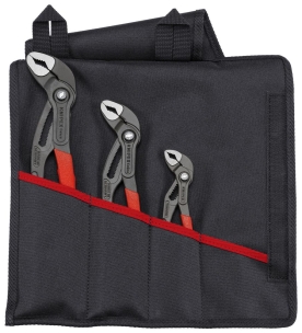 Assortiment de 3 pinces multipises cobra en trousse tissu 87 01 150/250/300