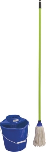 Balai à frange ronde espagnole + seau 12L