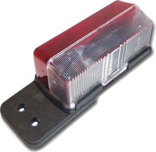 Feu de gabarit rouge/blanc sur languette - lot de 100 pcs