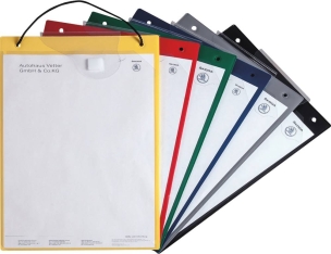 Tablette de fiche travaux A4 bleue - lot de 10 pcs