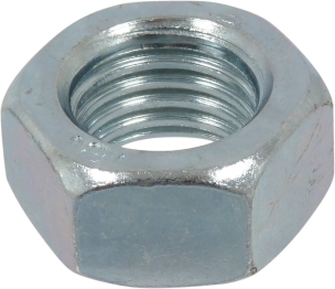 Ecrou hexagonal zingué blanc M10 DIN 934 - boîte de 200 pcs