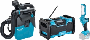 Pack 18V radio sans fil hybride, aspirateur de poussière, éclairage de travail