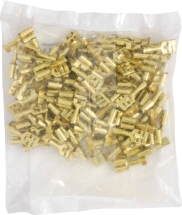 Cosse plate femelle 6,3X0,8mm 0,5 à 1mm² - lot de 100 pcs