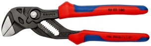 Pince-clé noire tête polie 180mm capacite 40mm