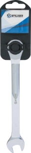 Clé mixte droite à cliquet de 17mm 72 dents - carte