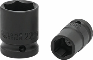 Douilles à chocs 1/2" de 10 à 24mm - Coffret PVC de 10 pcs