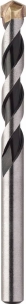 Foret béton plaquette carbure-emmanchement cylindrique- Ø6mm-long 100mm- étui d'1 pièce
