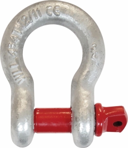Manille lyre avec axe vissé à œil 13mm 1,5T grade 80 - carte