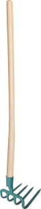 Croc à bêcher 4 dents avec manche 130cm