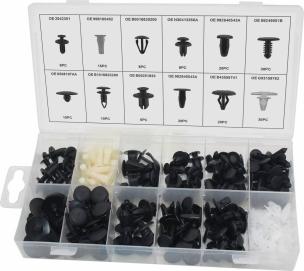 Clips de fixation en PVC MAZDA - coffret de 190 pcs