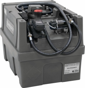 Cuve de ravitaillement gasoil PE 200L avec kit pompe à gasoil avec plateforme 20V Li-ion et 1 batt 4Ah