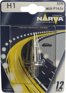Ampoule H1 12V 55W P14,5s - blister