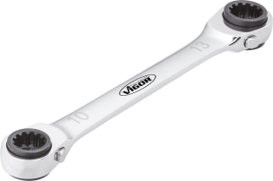 Clé polygonale à double cliquet 72 dents 8x12 - 10x13mm