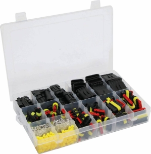 Connecteur étanche 1 à 6 plots - coffret de 622 pcs