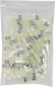 Cosse jonction bout à bout isolée thermorétractable à souder jaune - lot de 50 pcs