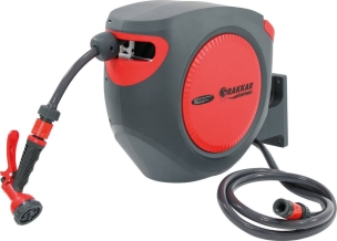 Enrouleur automatique de tuyau d'eau 15m + 2m Ø14mm