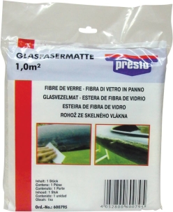 Tissu fibre de verre tissage moyen - 6 sachets avec tissu 1000x1000mm