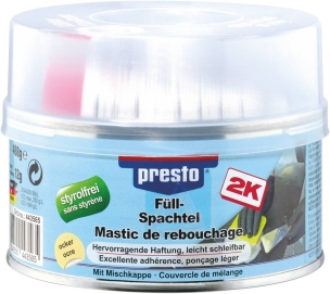 Mastic universel avec tube durcisseur - lot de 6 pots de 500g