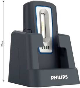 Lampe de poche LED 300 lumens rechargeable sur socle