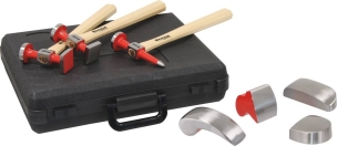 Marteau et tas de carrossier - mallette de 7 pcs Marteau et tas de carrossier - mallette de 7 pcs