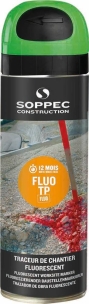 Peinture traceur de chantier 12 mois vert fluo - lot de 12 aérosols 500ml