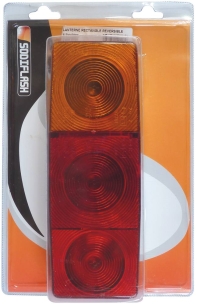 Feu arrière rectangle 4 fonctions 2703 - blister