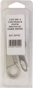 Couteaux pour décolle pare-brise 57/90/30/24mm - lot de 4 pcs Couteaux pour décolle pare-brise 57/90/30/24mm - lot de 4 pcs