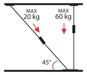 Etai extensible 750mm à 1250mm Etai extensible 750mm à 1250mm