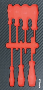 Module mousse vide - finition carbone pour tournevis Torx®