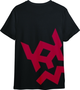 Tee-shirt noir taille S unisexe - Drakkar logo incline
