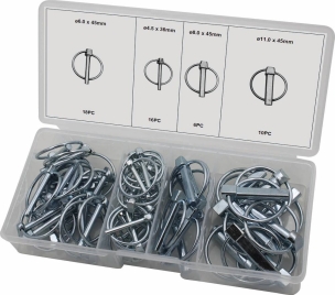 Goupilles clips 4,5 à 11mm - coffret de 50 pcs