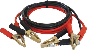 Câbles de démarrage en cuivre 25mm² 2x4m 600A pinces en laiton Câbles de démarrage en cuivre 25mm² 2x4m 600A pinces en laiton