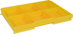 Caisson avec poignée avec 4 tiroirs de rangement 355x235x303mm