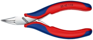 Pince de préhension - Becs plats lisses 45° - 115mm - Bi-matière - Polie miroir