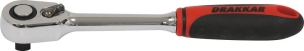 Cliquet 1/2" 72 dents réversible tête compacte avec bouton poussoir - carte