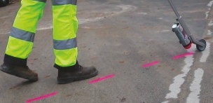 Peinture traceur de chantier 3 à 6 mois rouge fluo - aérosol 500ml