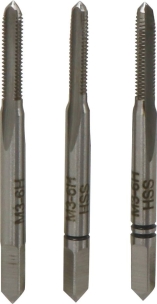 Taraud métaux HSS 3 passes M4 Taraud métaux HSS 3 passes M4