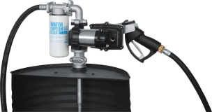 Pompe électrique essence 230V 50 l/min ATEX pour fût - en kit pistolet/tuyau Pompe électrique essence 230V 50 l/min ATEX pour fût - en kit pistolet/tuyau