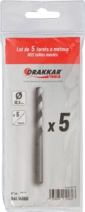 Foret à métaux HSS 10,5mm - lot de 5 pcs