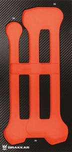 Module mousse 402x189mm carbone vide pour clés mixtes 28 à 32mm