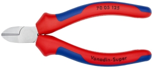 Pince coupante de côté multiusage 125mm - Tête étroite - Bi-matière - Chromée