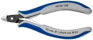 Pince coupante de précision petit biseau 120mm- Ressort - Bi-matière