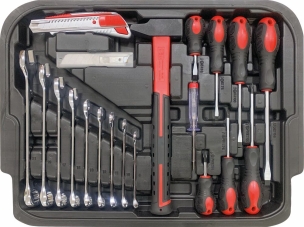 Mallette de dépannage sur roues 133 outils 1/4" - 1/2"